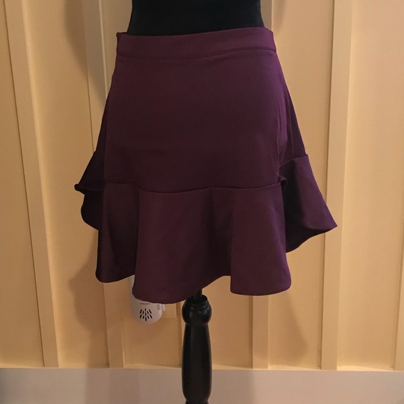 Piperlime Collection Maroon Skirt S - Picture 2 of 4